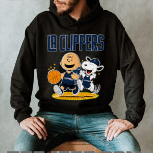 LA Clippers X Charlie Brown And Snoopy Playing Basketball Shirt