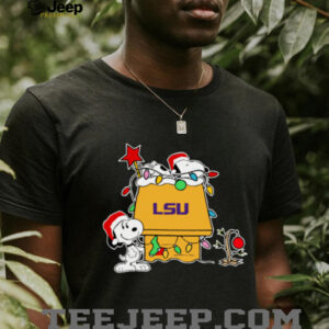 LSU Tigers Football Snoopy Christmas Holiday 2025 T Shirt