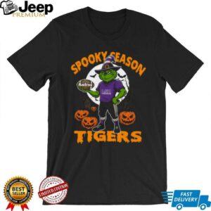 LSU Tigers Spooky Season Tee – Personalized Halloween Shirt – Custom Name NCAA Football Grinch Fan Gear’