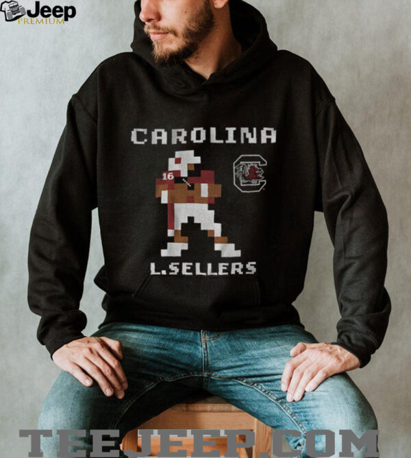 LaNorris Sellers 8 bit Retro Baller South Carolina Gamecocks football shirt