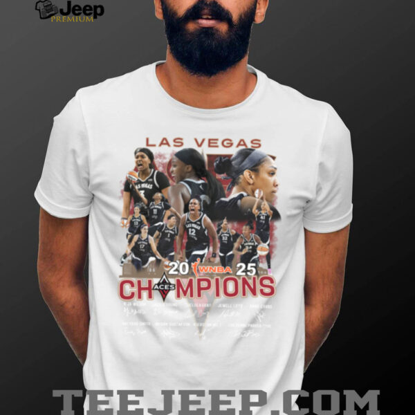 Las Vegas Aces 2025 WNBA Champions All Stars Celebrating T Shirt
