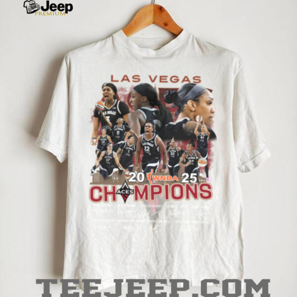 Las Vegas Aces 2025 WNBA Champions All Stars Celebrating T Shirt