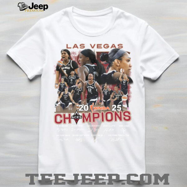 Las Vegas Aces 2025 WNBA Champions All Stars Celebrating T Shirt