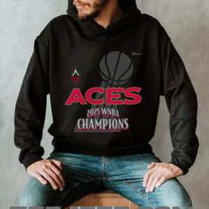 Las Vegas Aces 2025 WNBA Finals Champions Trophy Tee Shirt Las Vegas Aces 2025 WNBA Finals Champions Trophy Tee Shirt