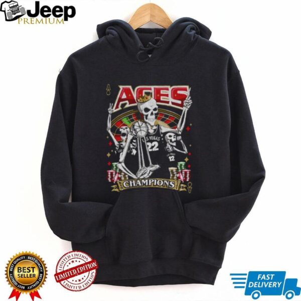 Las Vegas Aces Skull WNBA Champions 2025 Rep the champs shirt