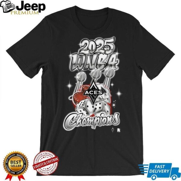Las Vegas Aces round21 2025 WNBA Finals Champions Graffiti Art T Shirt