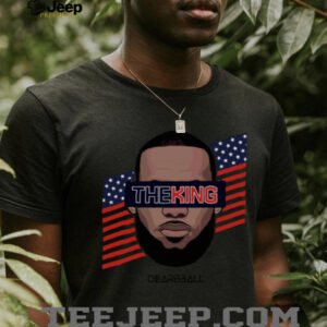 Lebron James King USA 24 Stripes T Shirt