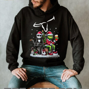 Longhorn Christmas The Grinch And Jack Skellington Unwilling Friends Logo T Shirt
