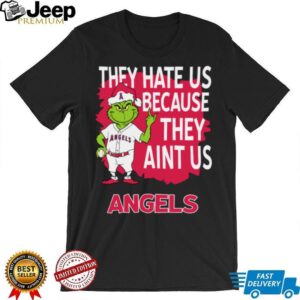 Los Angeles Angels Grinch Christmas They Hate Us Ain’t Us T Shirt
