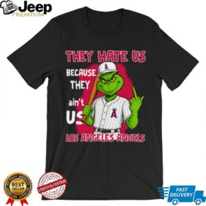 Los Angeles Angels Grinch T Shirt They Hate Us Because They Ain’t Us Funny Christmas Tee