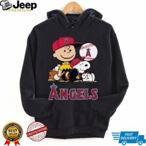 Los Angeles Angels Snoopy Charlie Brown Peanuts T Shirt