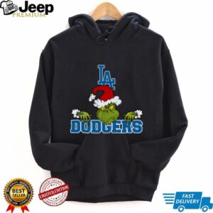 Los Angeles Dodgers Logo Baseball Grinch Christmas T Shirt