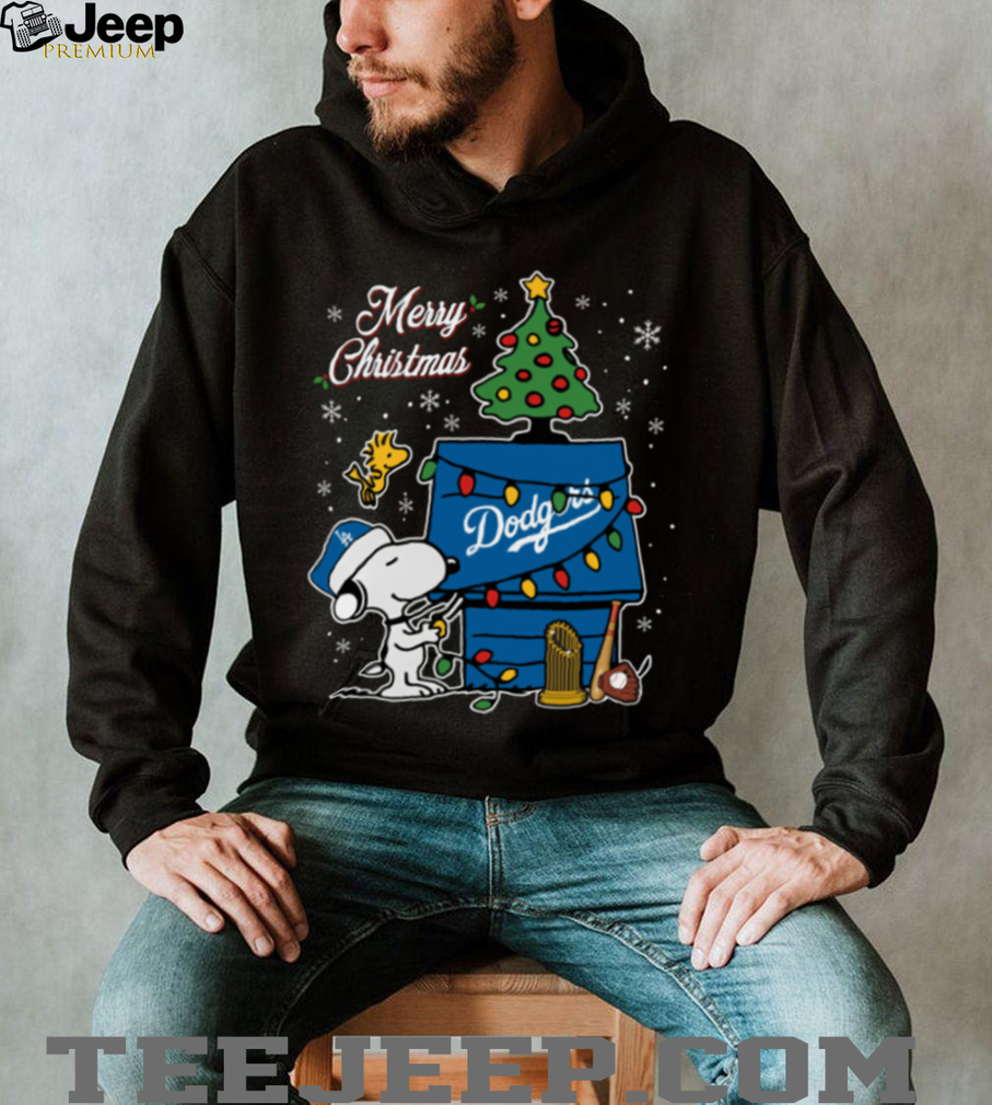 Los Angeles Dodgers Merry Christmas Snoopy Baby T Shirt Holiday Baseball Tee Los Angeles Dodgers Merry Christmas Snoopy Baby T Shirt Holiday Baseball Tee