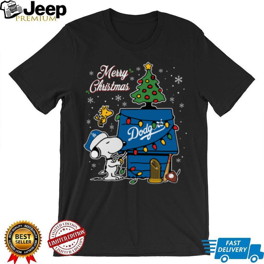 Los Angeles Dodgers Merry Christmas Snoopy Baby T Shirt Holiday Baseball Tee Los Angeles Dodgers Merry Christmas Snoopy Baby T Shirt Holiday Baseball Tee
