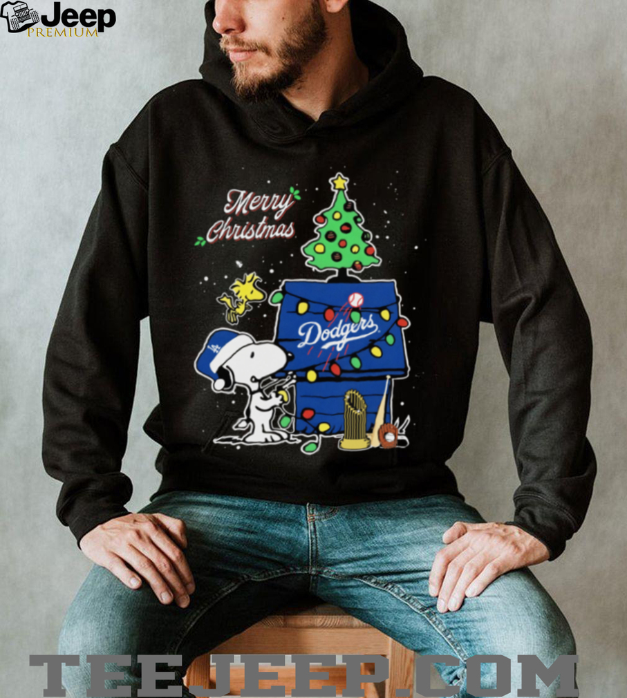 Los Angeles Dodgers Merry Christmas With Snoopy Baby Champions Shirt Los Angeles Dodgers Merry Christmas With Snoopy Baby Champions Shirt