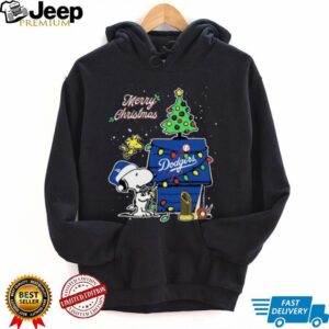 Los Angeles Dodgers Merry Christmas With Snoopy Baby Champions Shirt