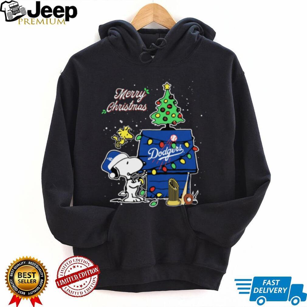 Los Angeles Dodgers Merry Christmas With Snoopy Baby Champions Shirt Los Angeles Dodgers Merry Christmas With Snoopy Baby Champions Shirt