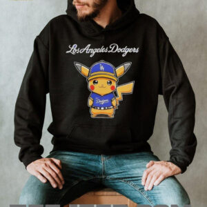 Los Angeles Dodgers X Pikachu Logo T shirt