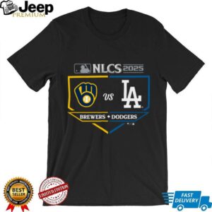 Los Angeles Dodgers vs Milwaukee Brewers 2025 NLCS Batter's Box Matchup Shirt