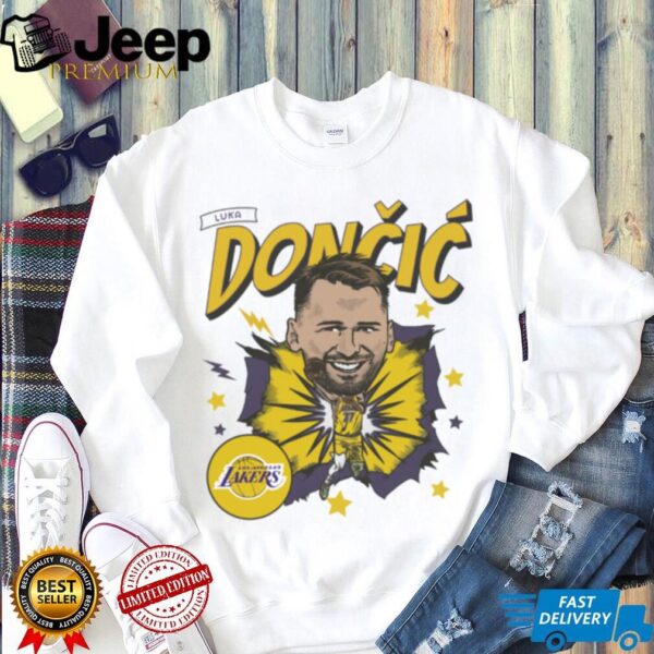 Los Angeles Lakers Luka Doncic Cartoon Shirt