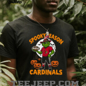 Louisville Cardinals Spooky Season Tee – Custom Name NCAA Football Shirt – Grinch Halloween Personalized Gift