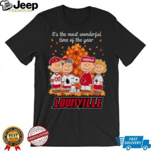 Louisville Cardinals x Peanuts Fall T Shirt It’s the Most Wonderful Time of the Year