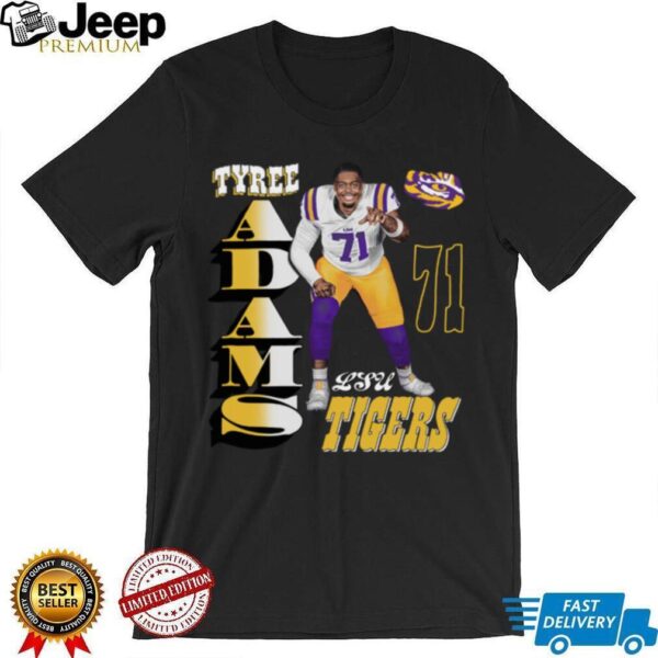 Lsu Tigers Football Tyree Adams Portrait T Shirt