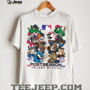 MLB 2025 Postseason Cartoon Mascot Teams October Baseball T Shirt