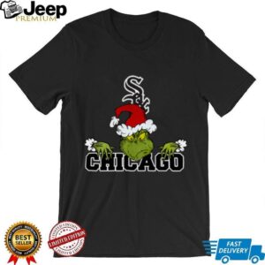 MLB Chicago White Sox Logo Baseball Grinch Christmas T Shirt