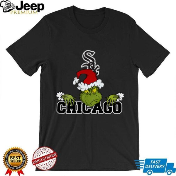 MLB Chicago White Sox Logo Baseball Grinch Christmas T Shirt