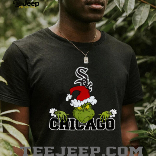 MLB Chicago White Sox Logo Baseball Grinch Christmas T Shirt