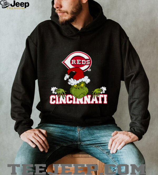 MLB Cincinnati Reds Baseball Grinch Christmas T Shirt