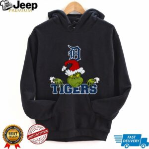 MLB Detroit Tigers Logo Baseball Grinch Christmas T Shirt
