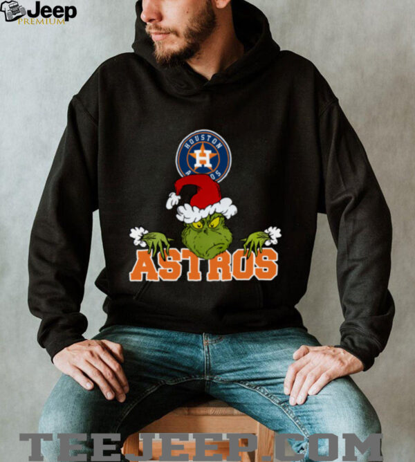 MLB Houston Astros Logo Baseball Grinch Christmas T Shirt