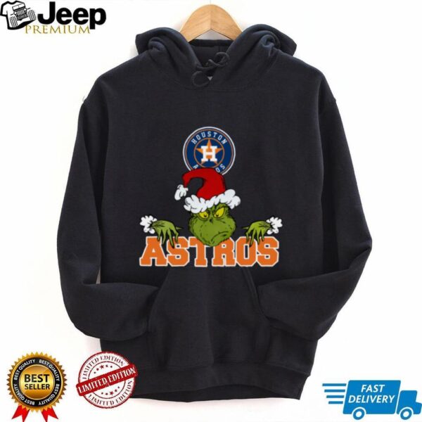 MLB Houston Astros Logo Baseball Grinch Christmas T Shirt