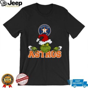 MLB Houston Astros Logo Baseball Grinch Christmas T Shirt
