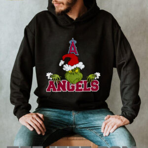 MLB Los Angeles Angels Logo Baseball Grinch Christmas T Shirt