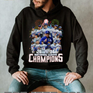MLB Los Angeles Dodgers 2024 National League Champions Fan Celebrating T Shirt