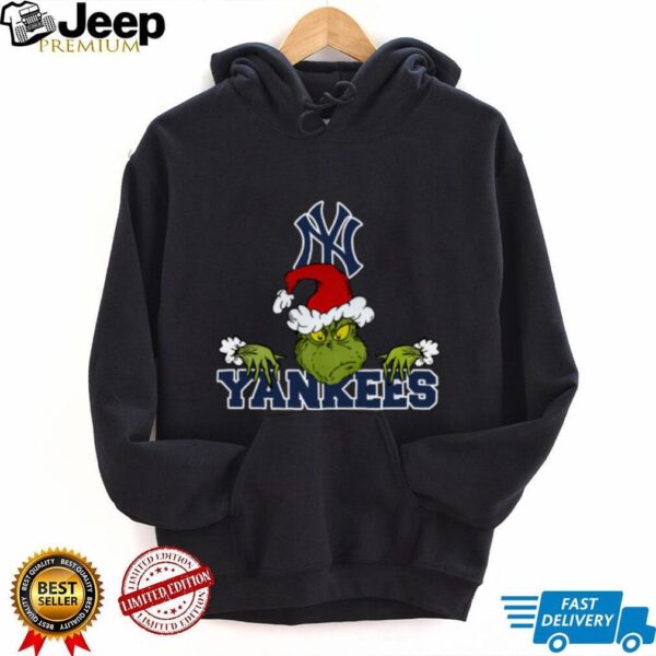 MLB New York Yankees Logo Baseball Grinch Christmas T Shirt