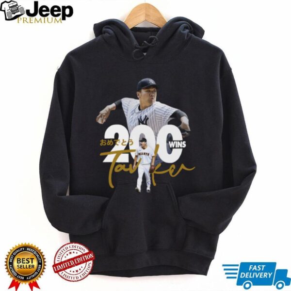 MLB New York Yankees Masahiro Tanaka 200 Wins Celebration 2025 T Shirt