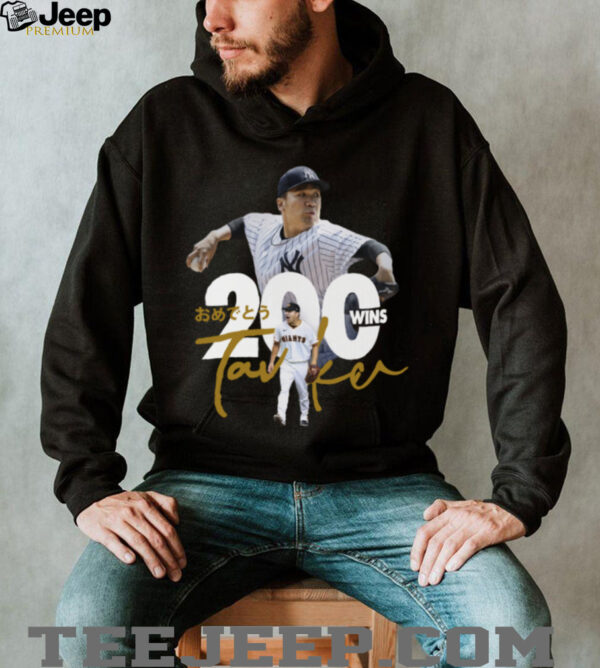 MLB New York Yankees Masahiro Tanaka 200 Wins Celebration 2025 T Shirt