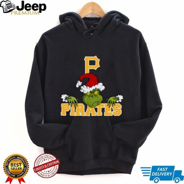 MLB Pittsburgh Pirates Logo Baseball Grinch Christmas T Shirt