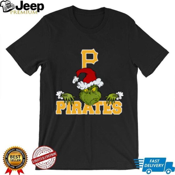 MLB Pittsburgh Pirates Logo Baseball Grinch Christmas T Shirt