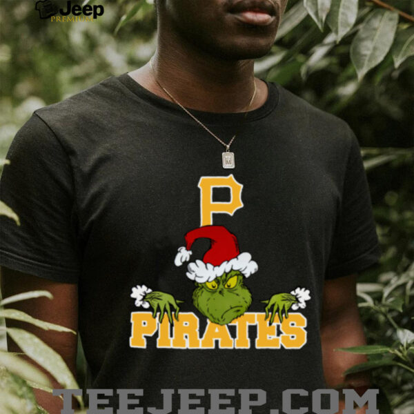 MLB Pittsburgh Pirates Logo Baseball Grinch Christmas T Shirt