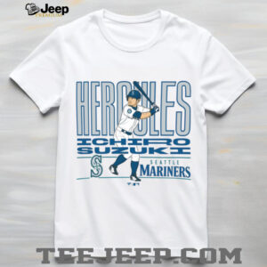 MLB Seattle Mariners Ichiro Suzuki Cooperstown Player T Shirt
