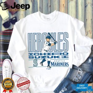 MLB Seattle Mariners Ichiro Suzuki Cooperstown Player T Shirt