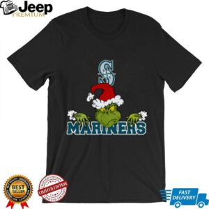 MLB Seattle Mariners Logo Baseball Grinch Christmas T Shirt