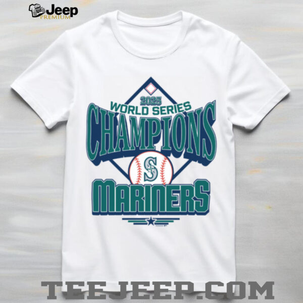 MLB Shop Seattle Mariners 2025 World Series Champions Victory Trophy T Shirt