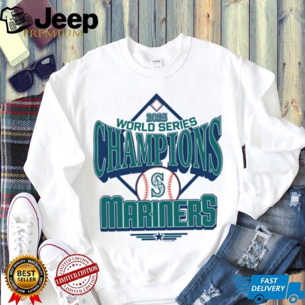 MLB Shop Seattle Mariners 2025 World Series Champions Victory Trophy T Shirt