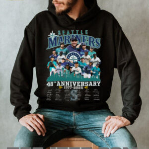 Mariners 48 Years Anniversary 1977–2025 Baseball Team Graphic Shirt